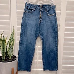 Lucky Brand Men's 487 Relaxed Fit Blue Denim Jeans Size 34 x 30